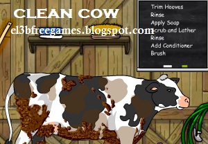 لعبة تنظيف البقرة